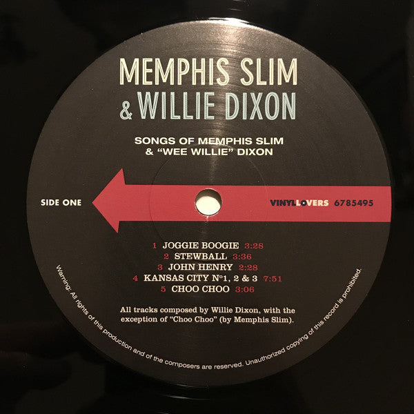 Memphis Slim & Willie Dixon : Songs of Memphis Slim & "Wee Willie" Dixon (LP, Album, Ltd, 180)
