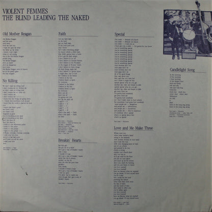 Violent Femmes : The Blind Leading The Naked (LP, Album, Spe)
