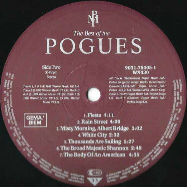 The Pogues : The Best Of The Pogues (LP, Comp)