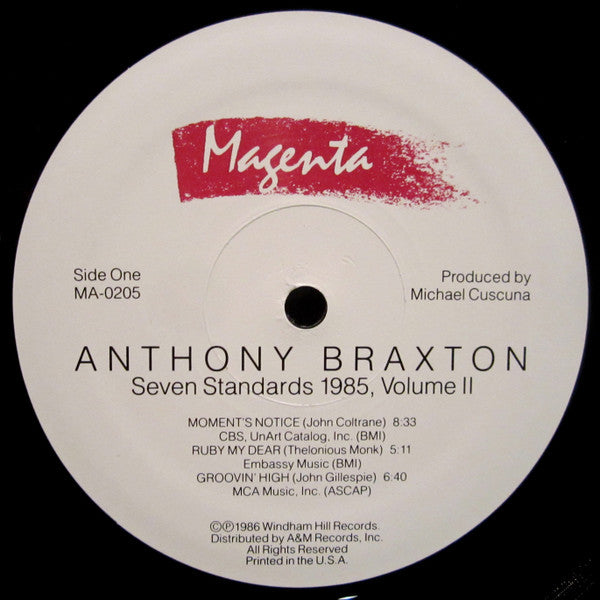 Anthony Braxton : Seven Standards 1985, Volume II (LP, Album)
