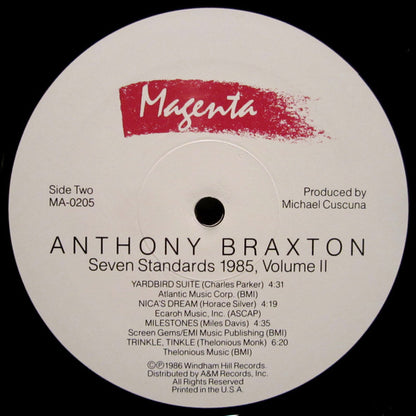 Anthony Braxton : Seven Standards 1985, Volume II (LP, Album)