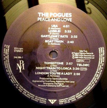 The Pogues : Peace And Love (LP, Album)