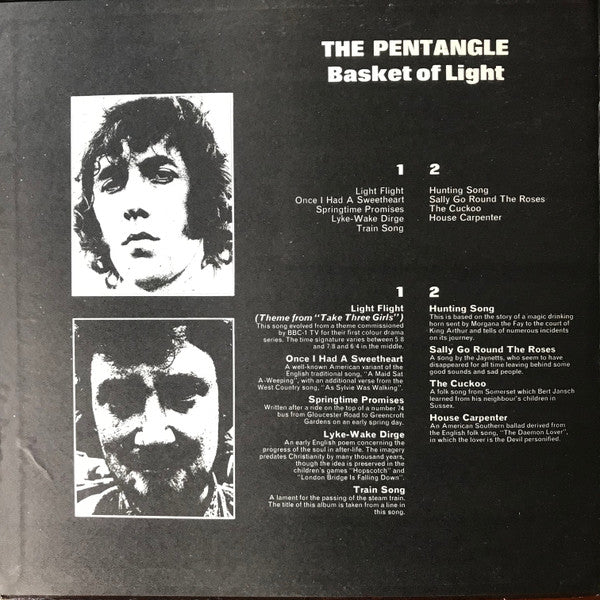 The Pentangle* : Basket Of Light (LP, Album, Pit)