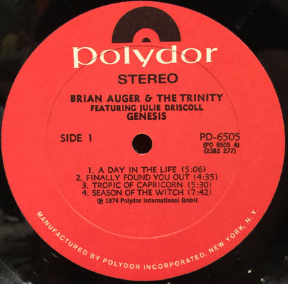 Brian Auger & The Trinity Featuring Julie Driscoll* : Genesis (LP, Comp, RM)