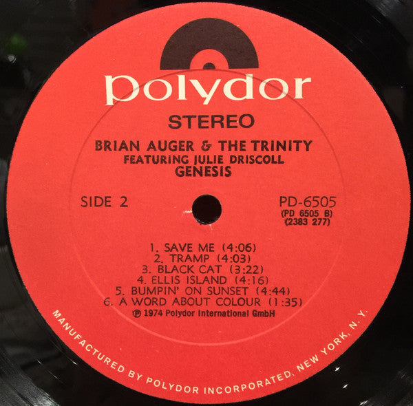 Brian Auger & The Trinity Featuring Julie Driscoll* : Genesis (LP, Comp, RM)