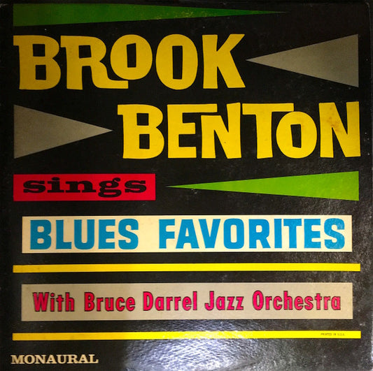 Brook Benton, Bruce Darrel Jazz Orchestra* : Brook Benton Sings Blues Favorites (LP, Mono)