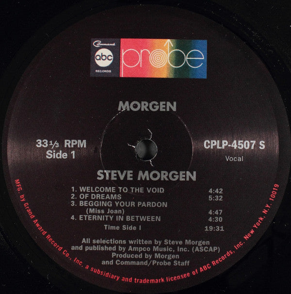 Morgen : Morgen (LP, Album, Ltd, RE, 180)