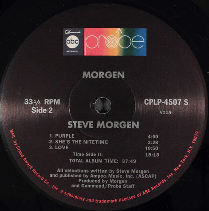 Morgen : Morgen (LP, Album, Ltd, RE, 180)