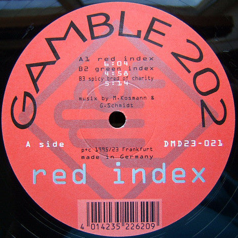 Gamble 202 : Red Index (12")