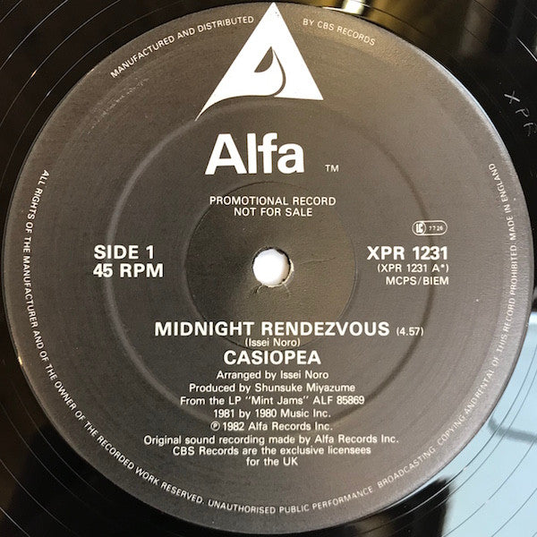 Casiopea : Midnight Rendezvous (12", Single, Promo)