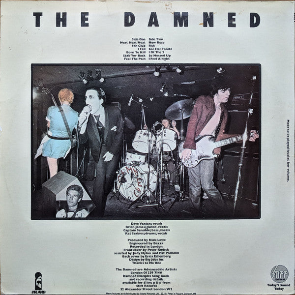 The Damned : Damned Damned Damned (LP, Album, Isl)