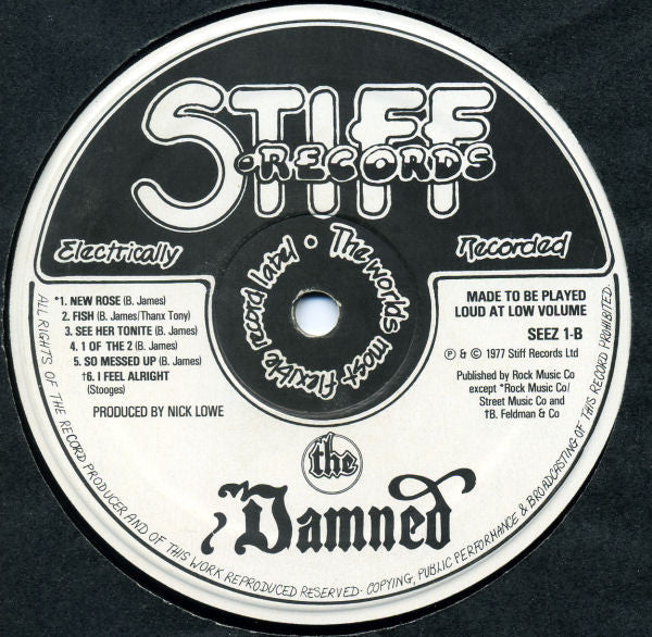 The Damned : Damned Damned Damned (LP, Album, Isl)
