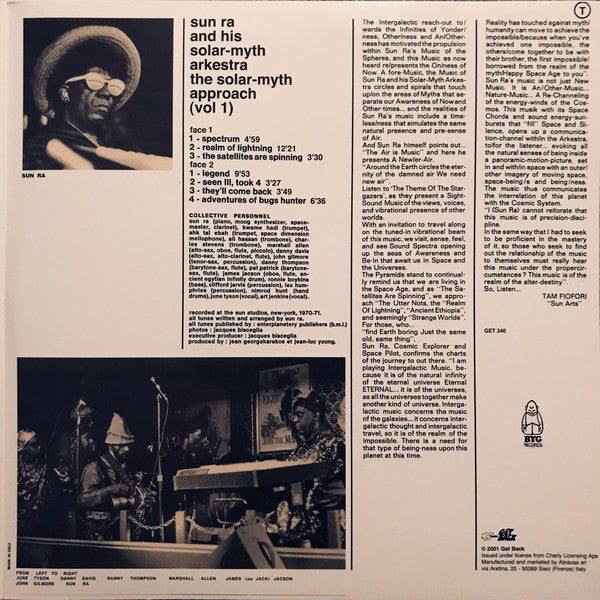 The Sun Ra Arkestra : The Solar-Myth Approach (Vol 1) (LP, Album, RE, RM, 180)