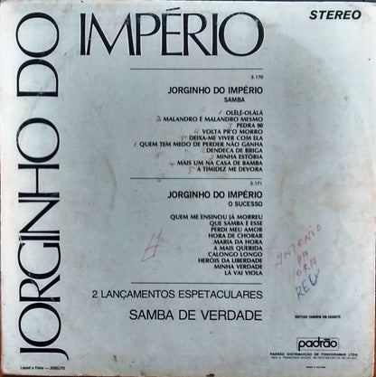 Jorginho Do Império : Samba (LP, Comp)