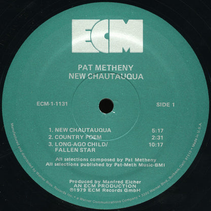 Pat Metheny : New Chautauqua (LP, Album, Wak)