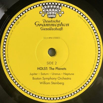 Gustav Holst - William Steinberg • Boston Symphony Orchestra : Die Planeten • The Planets (LP, Album, RE, 180)
