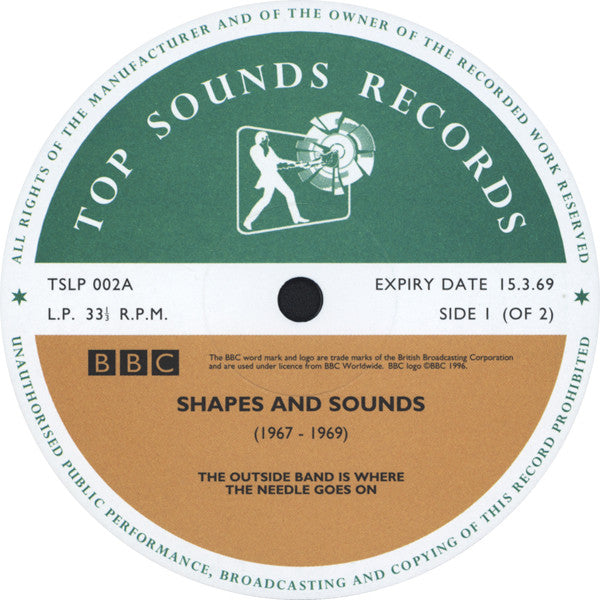 Various : Shapes & Sounds (Orange & Red Beams From The BBC Archives, 1967-1969) (LP, Comp, Num)