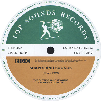 Various : Shapes & Sounds (Orange & Red Beams From The BBC Archives, 1967-1969) (LP, Comp, Num)