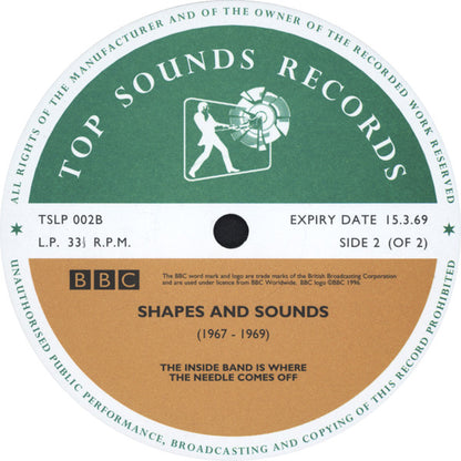 Various : Shapes & Sounds (Orange & Red Beams From The BBC Archives, 1967-1969) (LP, Comp, Num)