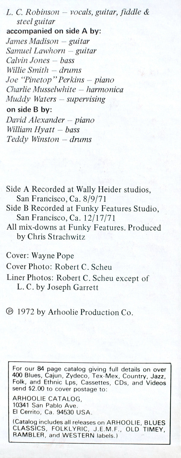 L.C. Good Rockin' Robinson* : Ups And Downs (LP, Album, RP)