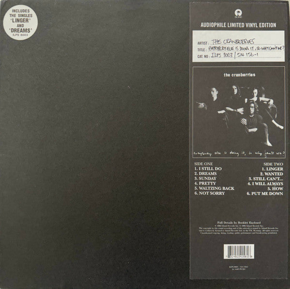 The Cranberries : Everybody Else Is Doing It, So Why Can't We? (LP, Album, Ltd)