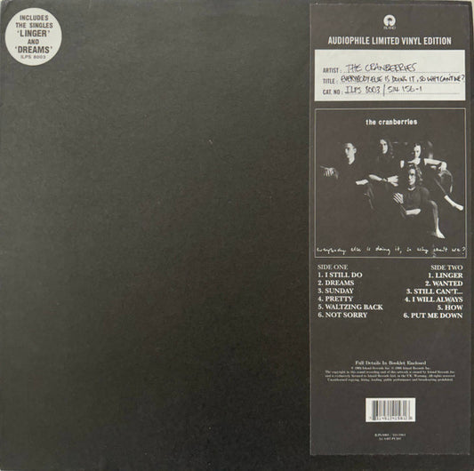 The Cranberries : Everybody Else Is Doing It, So Why Can't We? (LP, Album, Ltd)