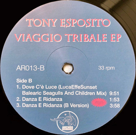 Tony Esposito : Viaggio Tribale EP (12", RSD, Ltd, Num, RE)