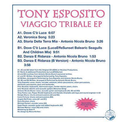 Tony Esposito : Viaggio Tribale EP (12", RSD, Ltd, Num, RE)