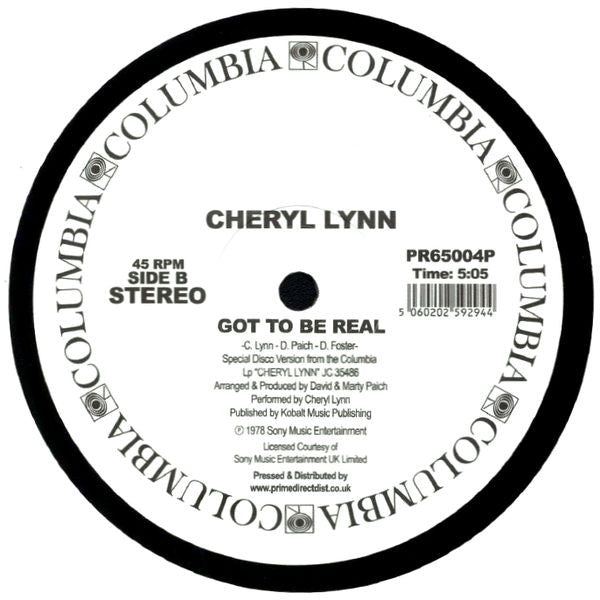 Cheryl Lynn : You Saved My Day / Got To Be Real (12", RSD)