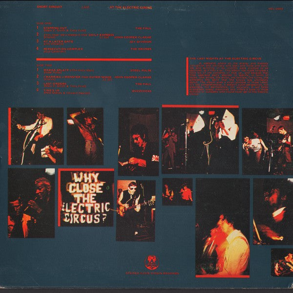 Various : Short Circuit Live At The Electric Circus (10", Ltd, Blu + 7", EP, Ltd, Pin)