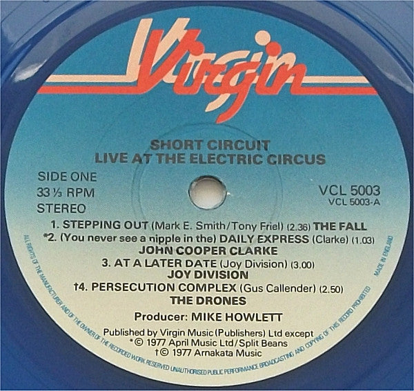 Various : Short Circuit Live At The Electric Circus (10", Ltd, Blu + 7", EP, Ltd, Pin)