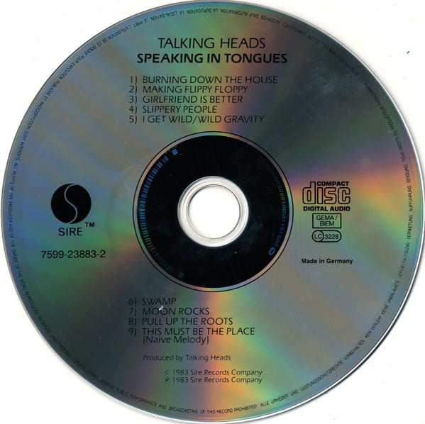 Talking Heads : Speaking In Tongues (CD, Album, RP)