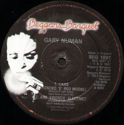 Gary Numan : Cars (12")