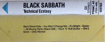 Black Sabbath : Technical Ecstasy (Cass, Album, RE, Gre)