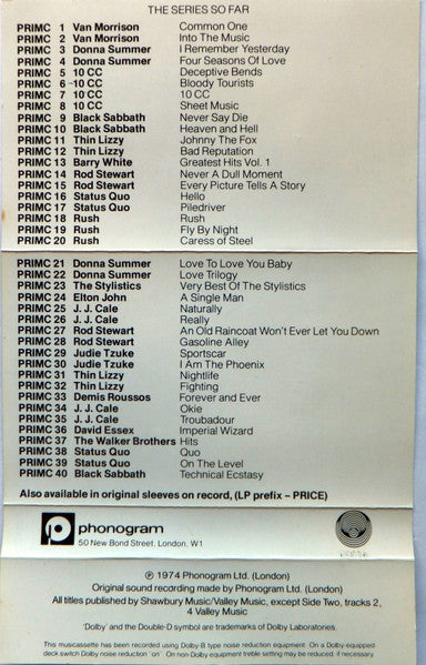 Black Sabbath : Technical Ecstasy (Cass, Album, RE, Gre)