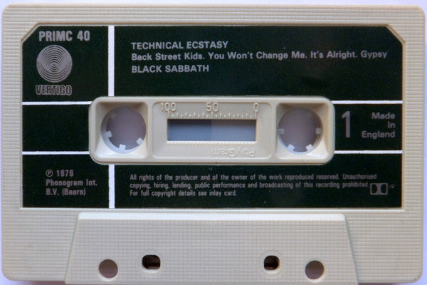 Black Sabbath : Technical Ecstasy (Cass, Album, RE, Gre)
