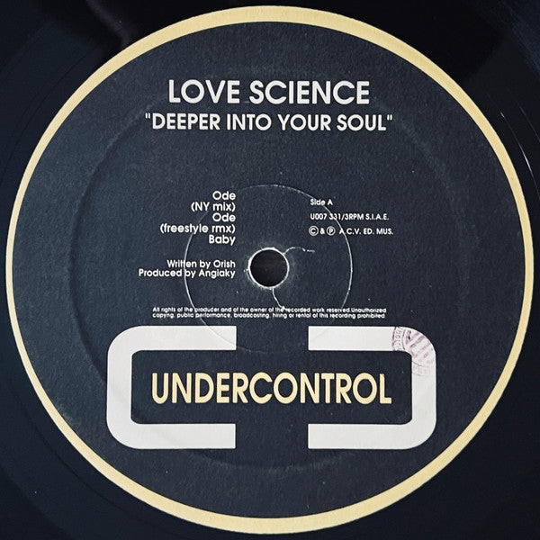 Love Science : Deeper Into Your Soul (12")