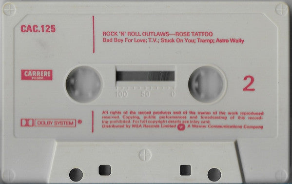Rose Tattoo : Rock 'N' Roll Outlaws (Cass, Album)