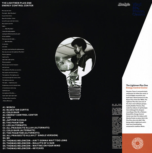 The Lightmen Plus One* : Energy Control Center (2xLP, Album, Club, RE, RM, Gat)