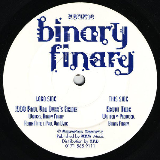 Binary Finary : 1998 / About Time (12")