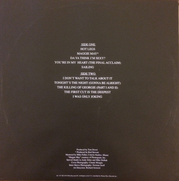 Rod Stewart : Greatest Hits Vol. 1 (LP, Comp, RE)