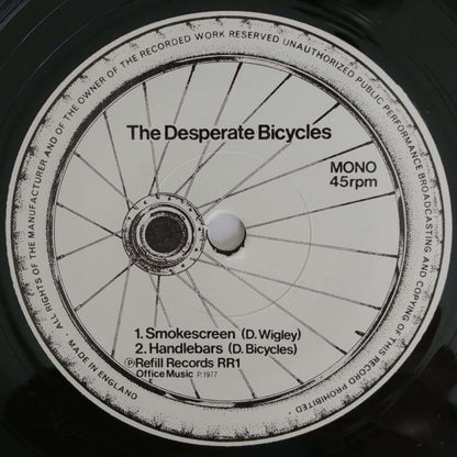 The Desperate Bicycles : Smokescreen / Handlebars (7", Mono)