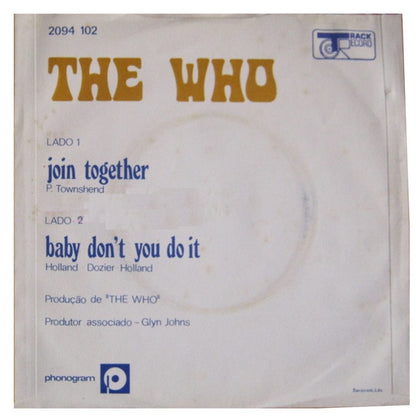 The Who : Join Together (7", Single)