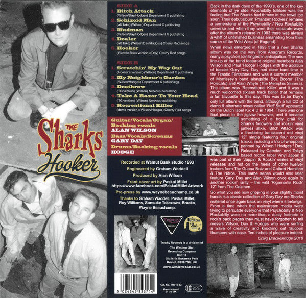 The Sharks : Hooker (10", Comp, Ltd, Red)