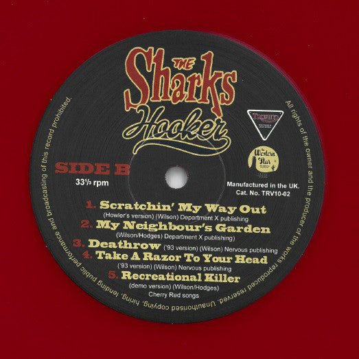 The Sharks : Hooker (10", Comp, Ltd, Red)