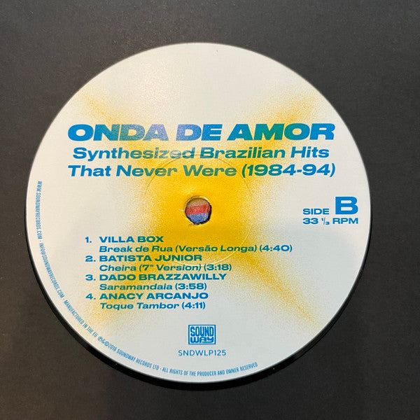 Various : Onda De Amor (Synthesized Brazilian Hits That Never Were 1984-94) (2xLP, Comp)