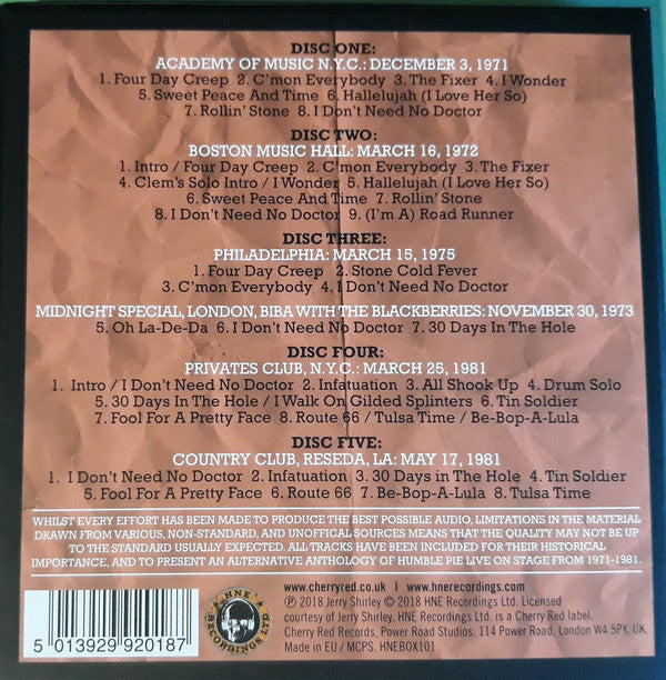 Humble Pie : Official Bootleg Box Set Volume 2 (5xCD + Box)