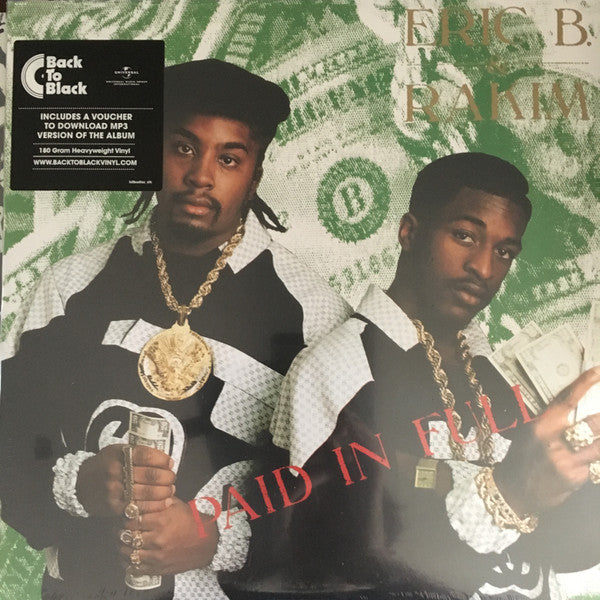 Eric B. & Rakim : Paid In Full (2xLP, Album, RE, 180)