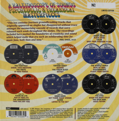 Various : A Kaleidoscope Of Sounds: Psychedelic & Freakbeat Masterpieces (7x7", Single, Mono + Box, Comp, Ltd, Num)