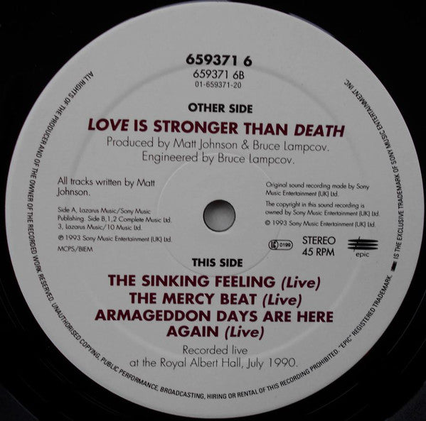 The The : Love Is Stronger Than Death (12", Single)
